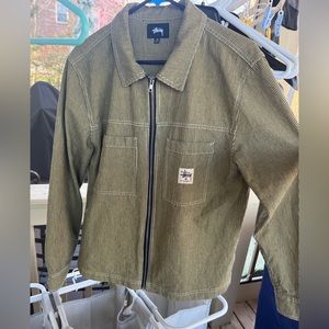 Stussy Yellow Stripe Work Shirt